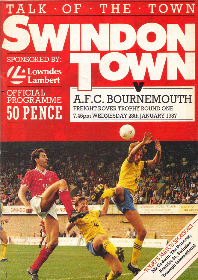 <b>Wednesday, January 28, 1987</b><br />vs. AFC Bournemouth (Home)